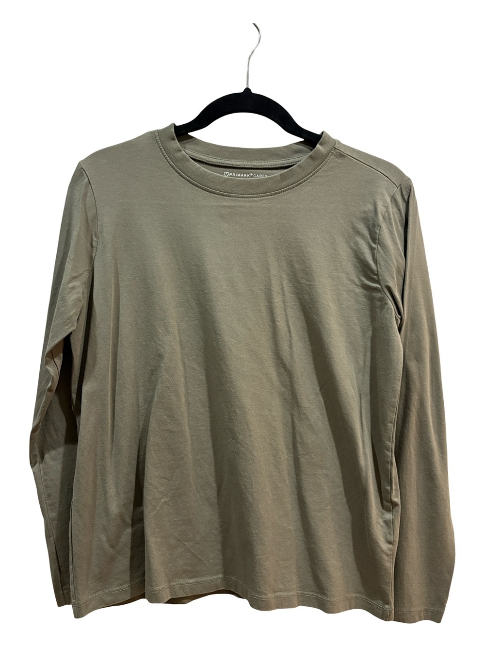 🏡 Primark Long Sleeve Crew Tee - Olive Green - Size M